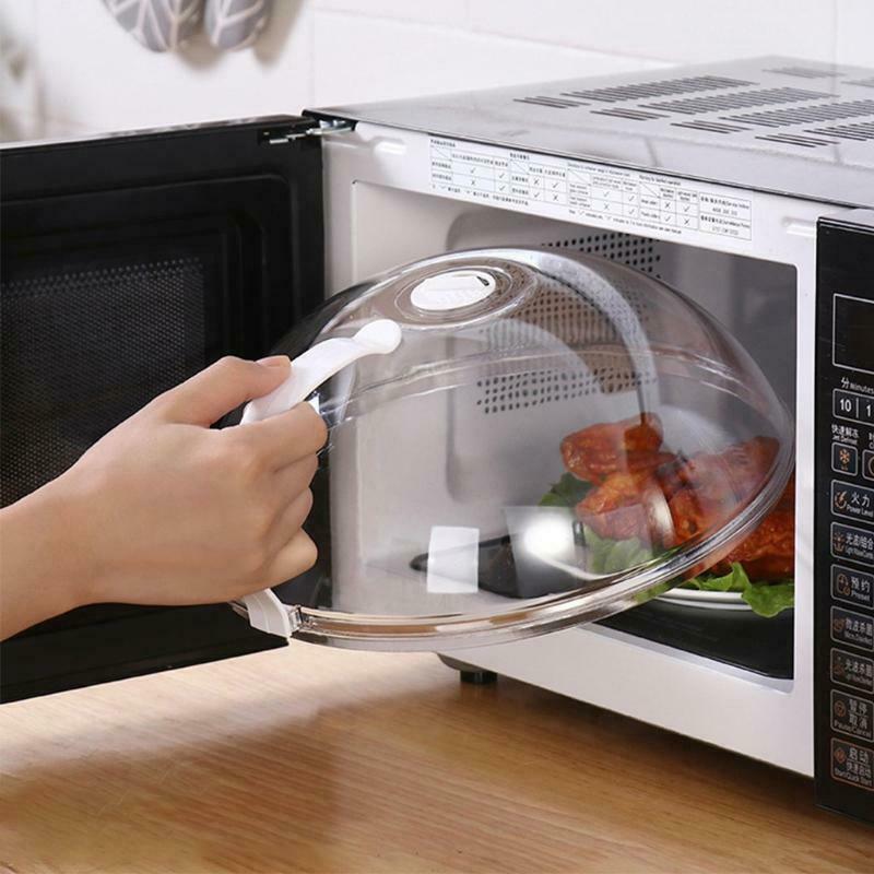 Large Transparent Microwave Food Heating Covers Professional Anti-Sputtering