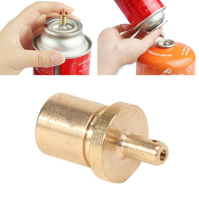 Gas  Refill Adapter Outdoor Camping Stove Cylinder Filling Butane Canis .l8