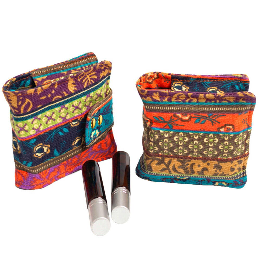 10ml 6 Roller Essential Oil Diffuser Carrying Case Tote Aromatherapy Bag  OBDAU