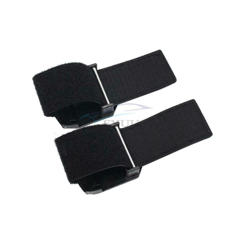 2× ABS & PVC Black Windshield Window Clamp For Cage Diameters 1.5"-2" Round Tube