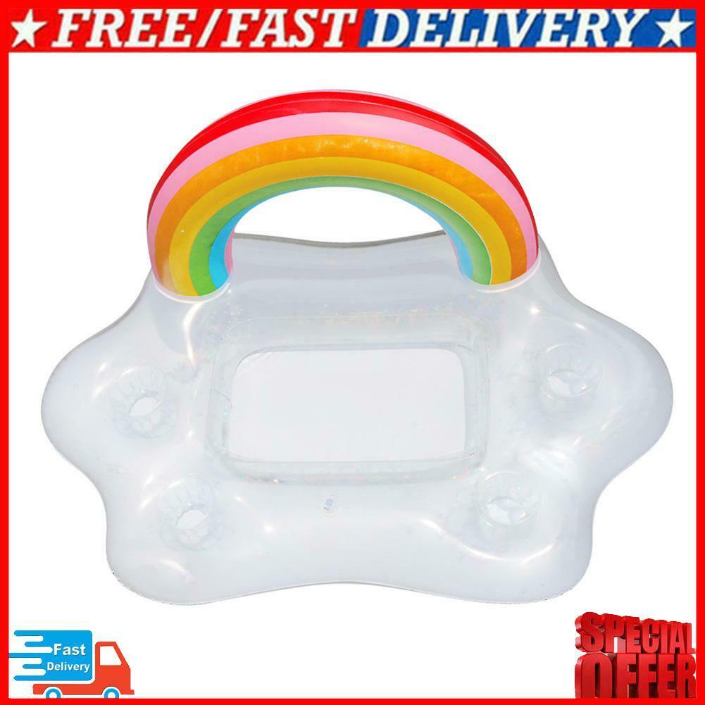 Inflatable Pool Float Beer Drink Cooler Table Bar Beer Tray Party Cup Holder