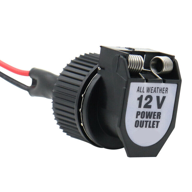 Car Motorcycle Cigarette Lighter Power Socket Female Socket Connector Wire 16AWG