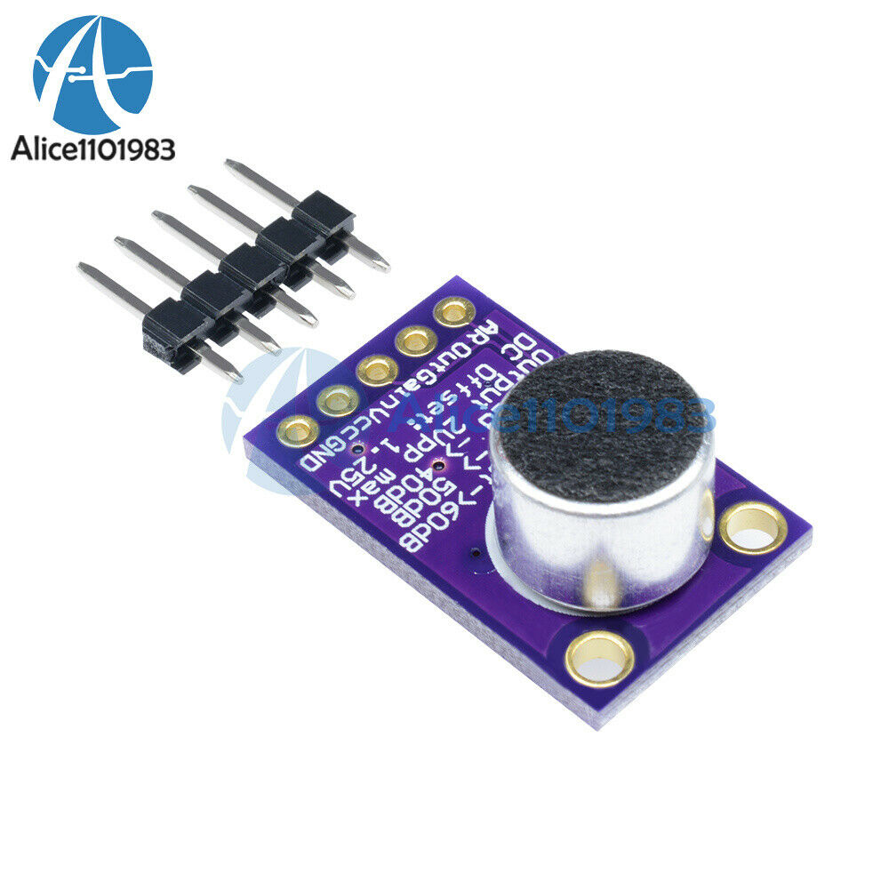 2PCS MAX9814 Microphone AGC Amplifier Board Module Auto Gain Control for Arduino