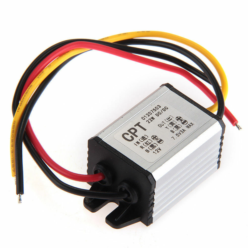 Converter DC 12V to DC 7.5V 3A Step Down Car Power Supply Module Waterproof L60