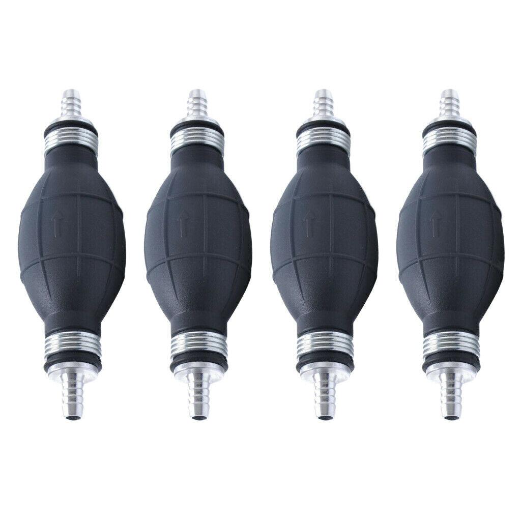 8mm Gas Petrol Fuel Pump Hand Primer Bulb for Car Boat Marine Outboard x4pcs