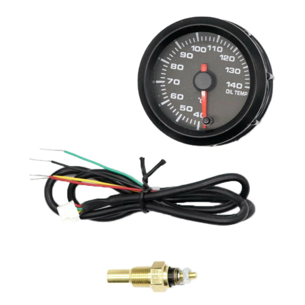 52mm Auto Car Electrical Digital Oil Temp Meter Gauge with Sensor 40-140â„ƒ