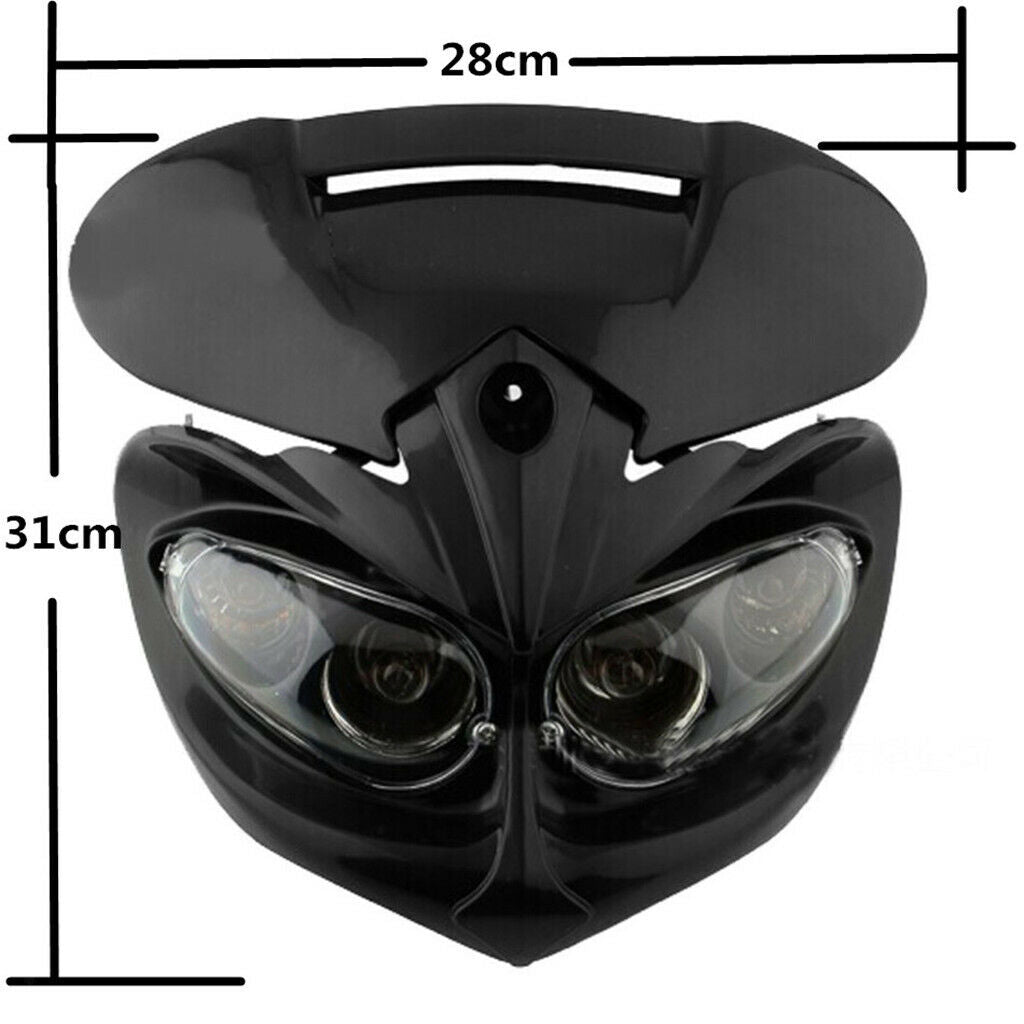 Head Light Fairing Sport LED Lamp Lighting for Motorcycle Street Fighter