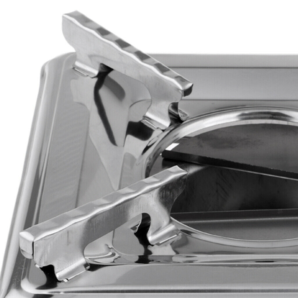 2 Pieces Mini Alcohol Stove Burner Spirit Furnace Square Shape for Fishing
