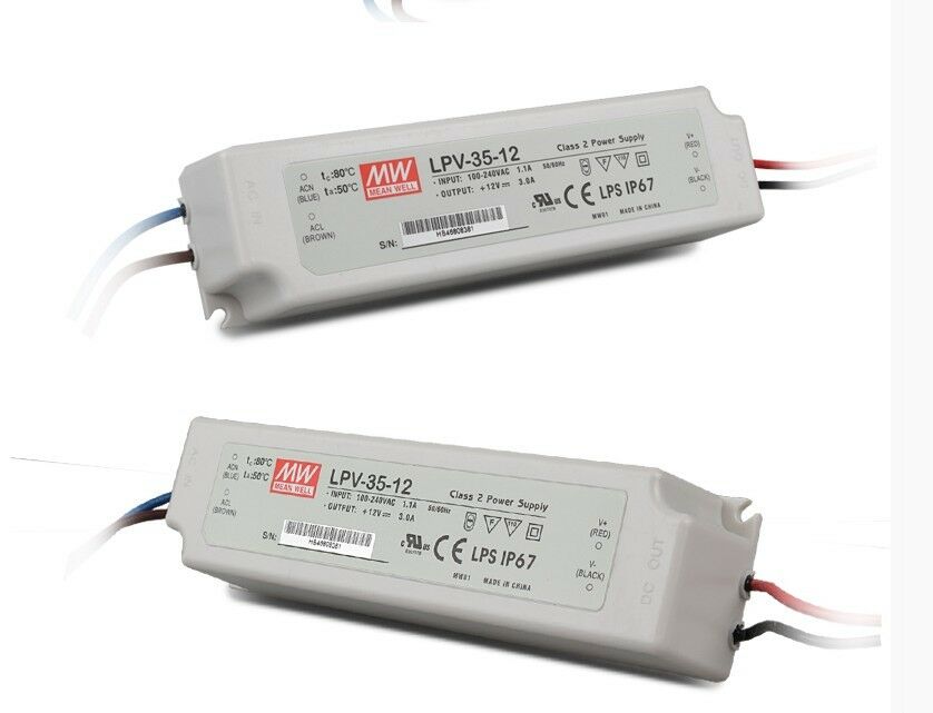 1PCS  FOR Ming Wei switching power supply LPV-35-12 35W 12V3A waterproof