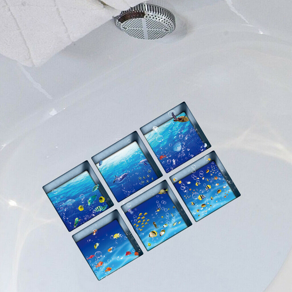 12pcs Non-Slip Bathtub Stickers Safety Adhesive Anti-Slip Appliques for Bath Tub
