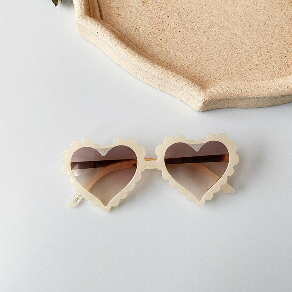 Kids Plastic Sunglasses Eyeglasses Eyeware Party Outdoor UV400 Beige