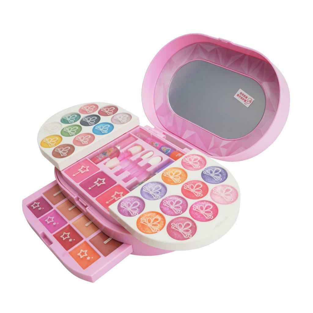 Little Girls Makeup Set Kids Children Play Game Cosmetics Girls Dressing Vanity