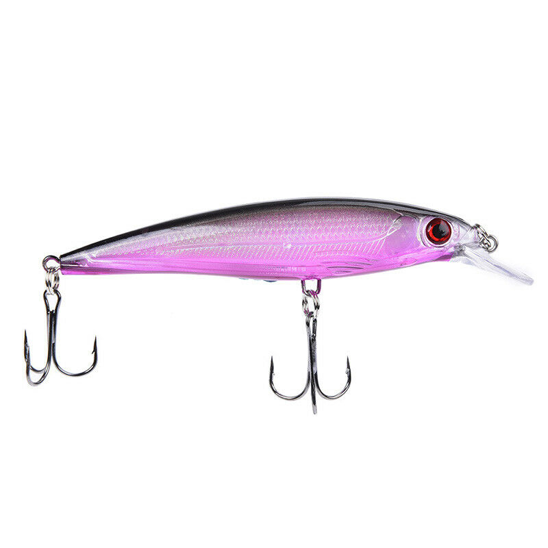 colorful fishing lure lead fish jigging wobbler crankbaits metal hook.l8