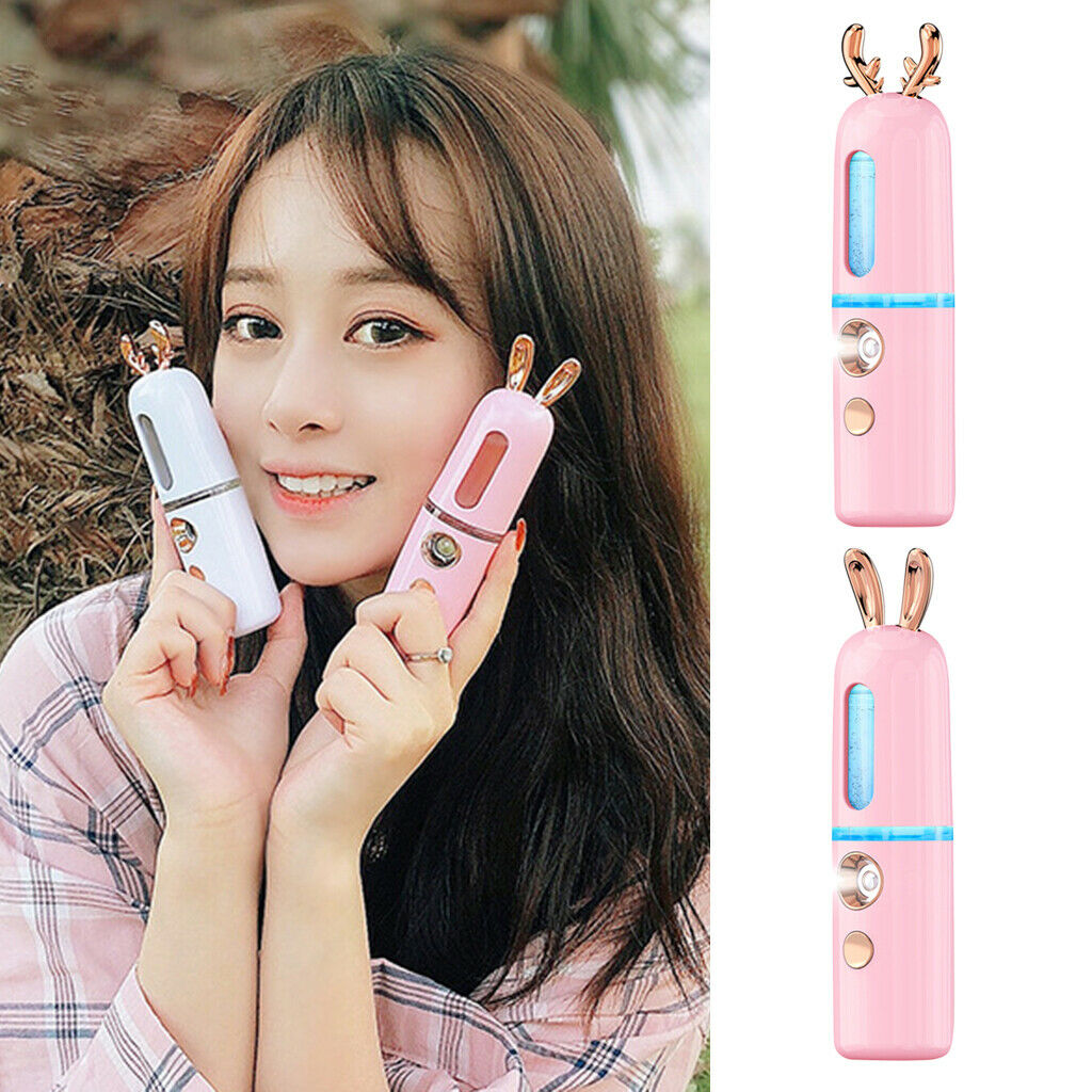 2x Nano Facial Mister Portable Face Mist Hydrating Face Moisturizing USB
