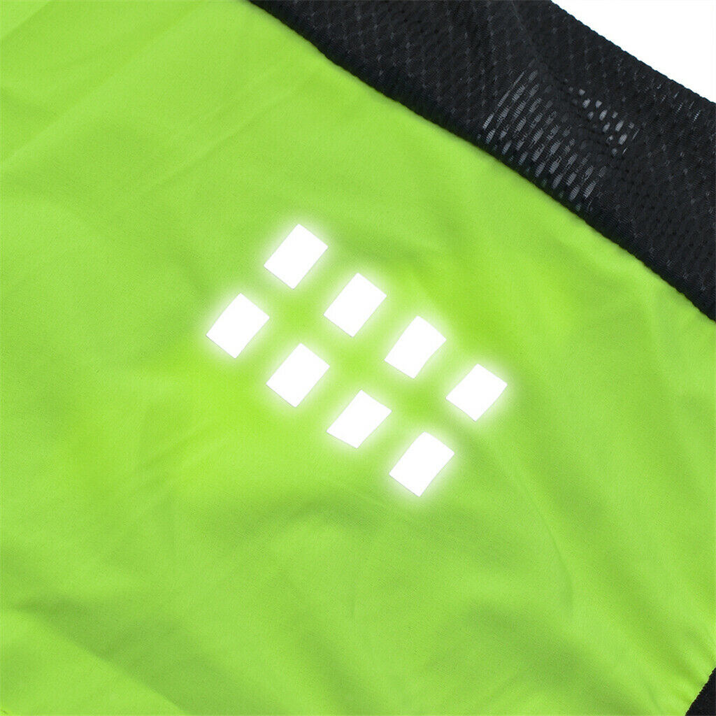 Cycling Vest Bicycle Quick Dry Running Riding Safety Vest Green L