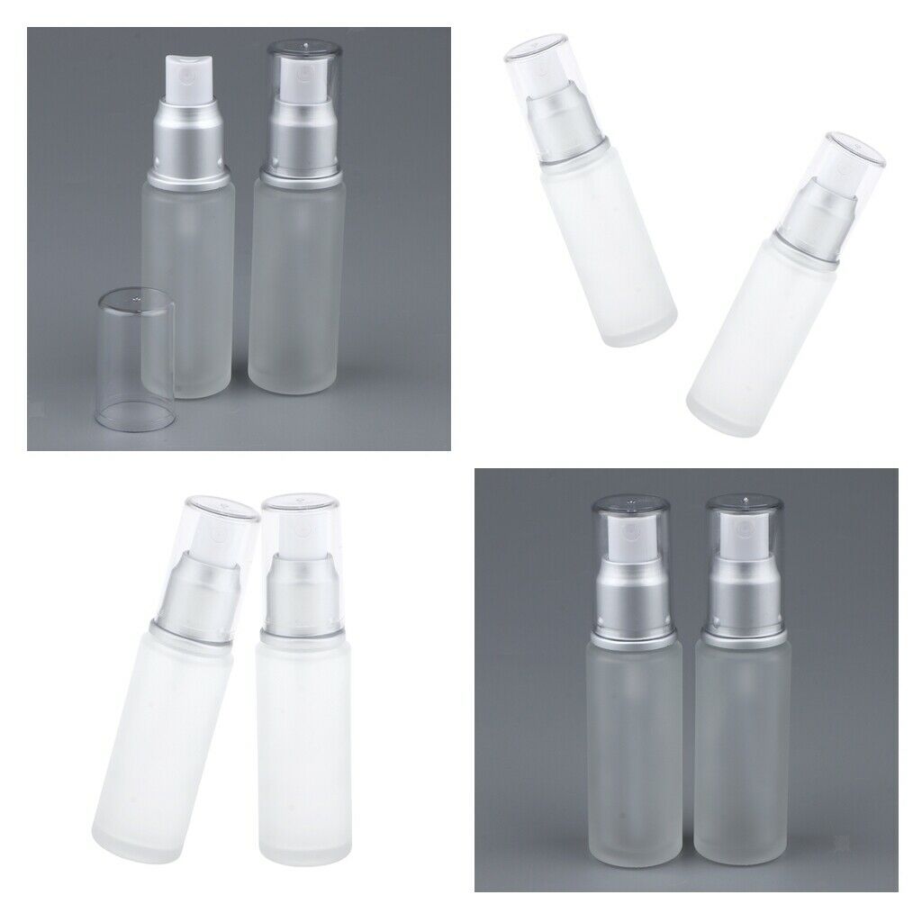 8 Pieces Portable Matting Frosted Fine Mist Sprayer Empty Makeup Bottles 30ml