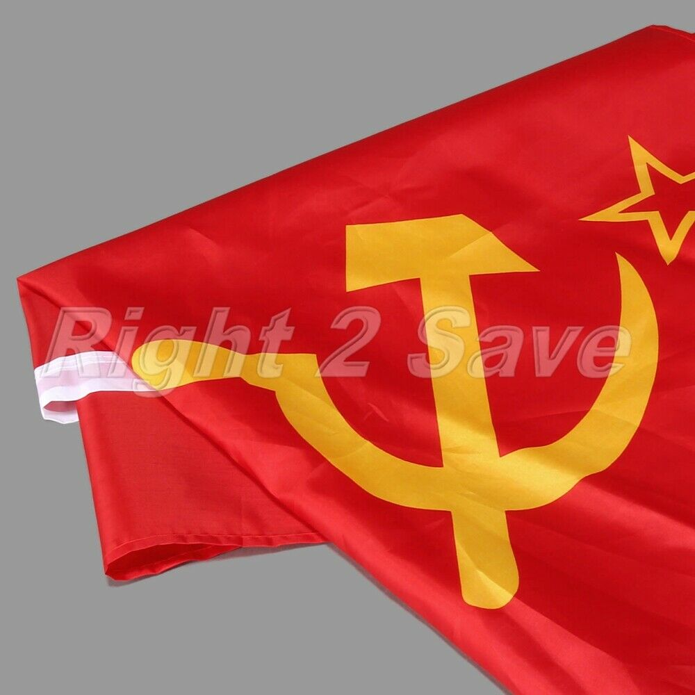 3x5FT Durable Union of Soviet Socialist Republics USSR Flag Red Banner Decor
