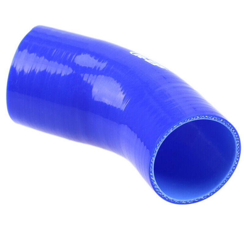 45 degree Elbow Silicone Hose 45mm Coupler Intercooler Pipe Blue