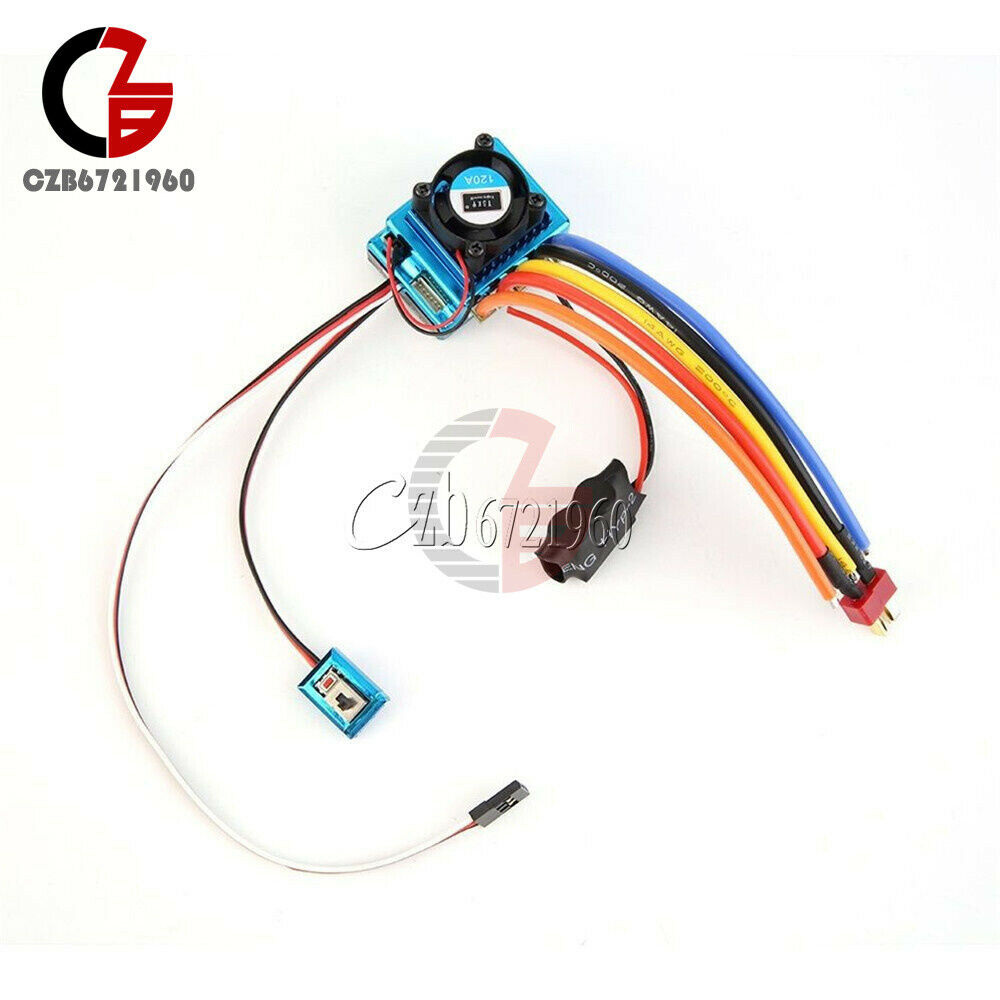 120A V3.0 Sensored Brushless Speed Controller ESC for 1/8 1/10 1/12 Car Crawler