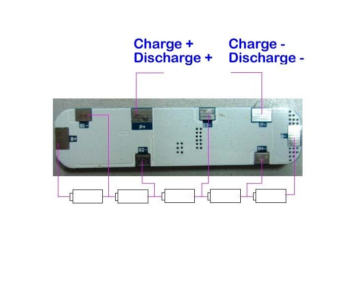 Protection Circuit Module PCM BMS 5A for 5S 18.5V Li-ion Li-Po battery 5S5W001