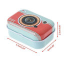 Empty Tinplate Metal Trinket Candy Jewelry Coin Container Storage Box Case