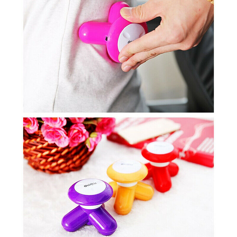 1PCs Mini Electric Handled Wave Vibrating Massager USB Battery Full Body .l8