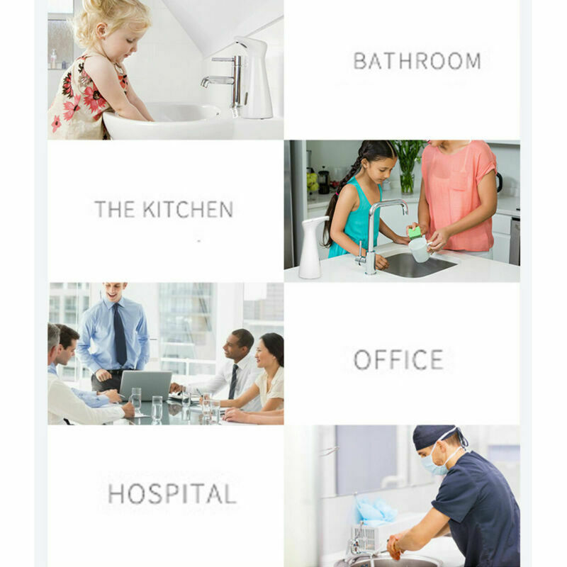 300ML Automatic Soap Dispenser ABS Touchless Handsfree IR Sensor Liquid Home