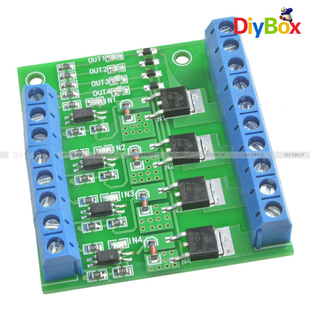 Trigger Switch Module 4-way FET MOS DC Control for PWM Motor Pump LED O6BS
