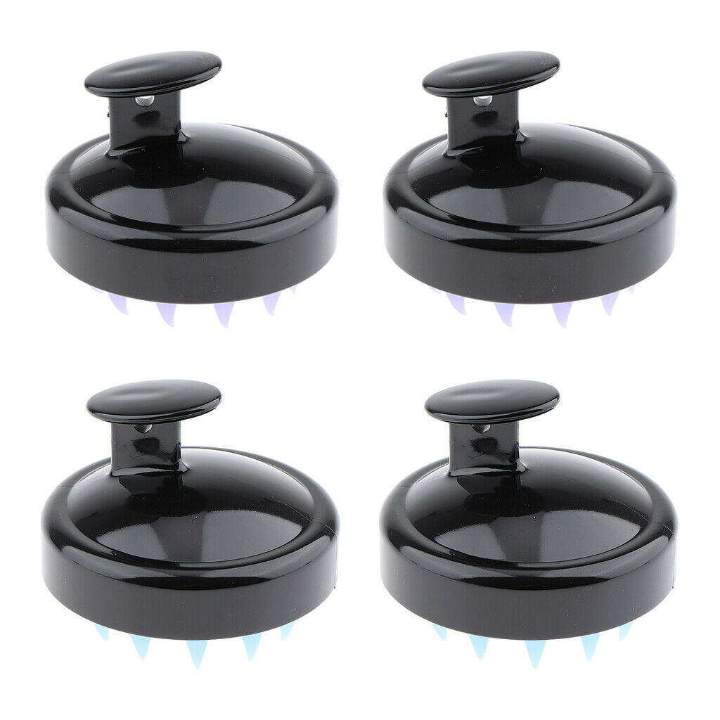 4 Pieces Silicone Hair Scalp Massager Shampoo Brush Scalp Care Head Massage