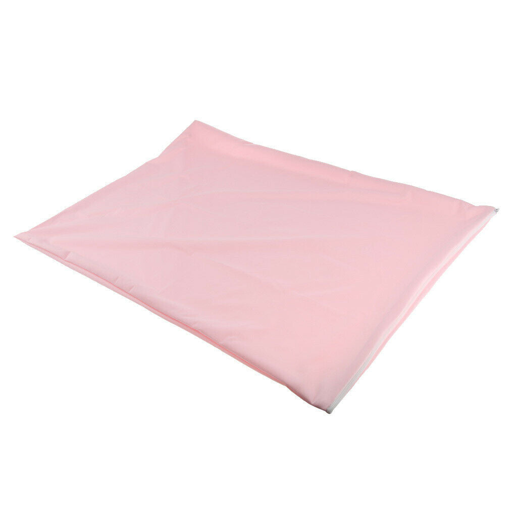 2x Pillow Protectors Zipped Cotton Pink Covers Anti Allergy Dust Mite Proof