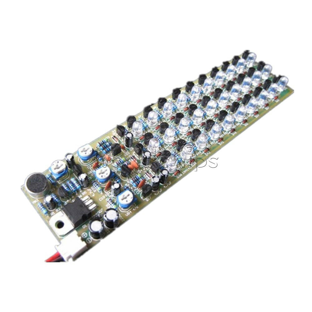 DIY Kit Voice Control Level Indicating LED Red/Blue/Green Electronic Production