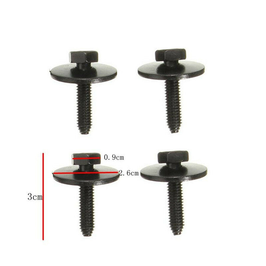 Pack of a Set Car Engine Undertray Cover Clips Bottom Shield Guard Screws 40x