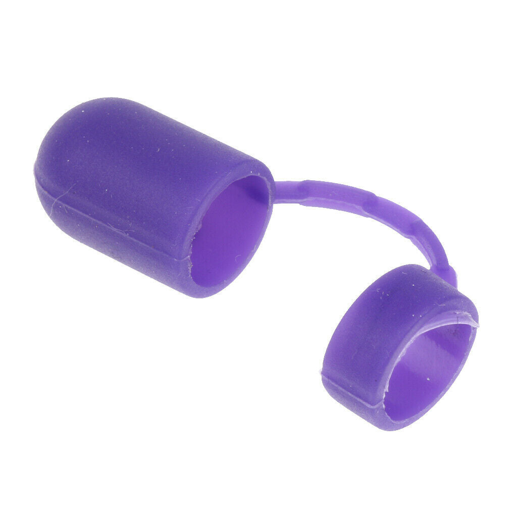 Skin Pencil Holder Bag Made of Rubber Protective Cover with Purple Pencil