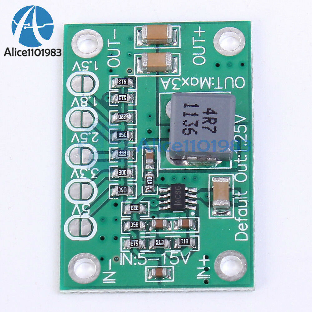 Universal 5-16V To 1.25V/1.5V/1.8V/2.5V/5V Adjustable Step Down Power Module