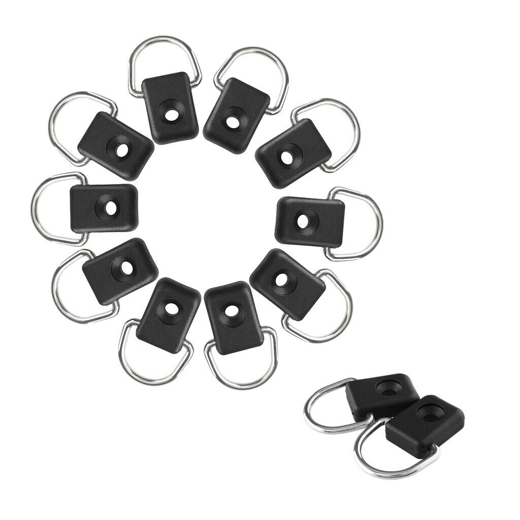 12pcs Kayak D Rings Outfitting Rigging for Boat Canoe Kayak Accessories
