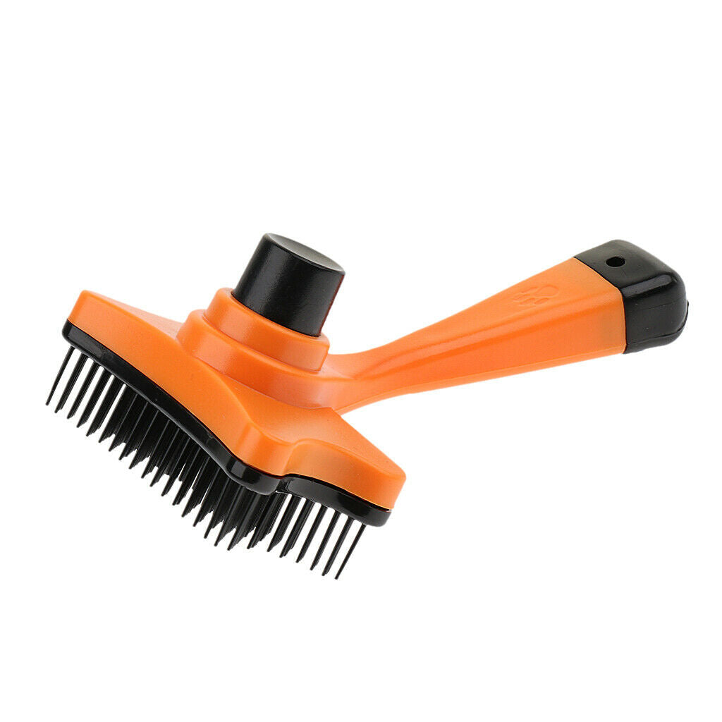 Gentle Pet Dog Cat Hair Grooming Comb Slicker Brush Groomer Tools Orange