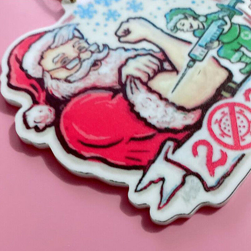 Personalized Christmas Tree Ornament Xmas Santa Claus Hanging Pendant Decorat SJ