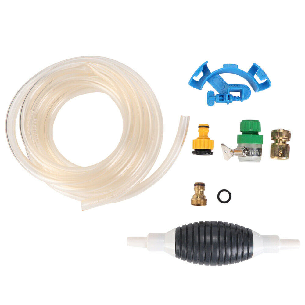 Fish Tank Gravel Cleaner Vacuum Aquarium Cleaning Pump Kit 5m Water Tube