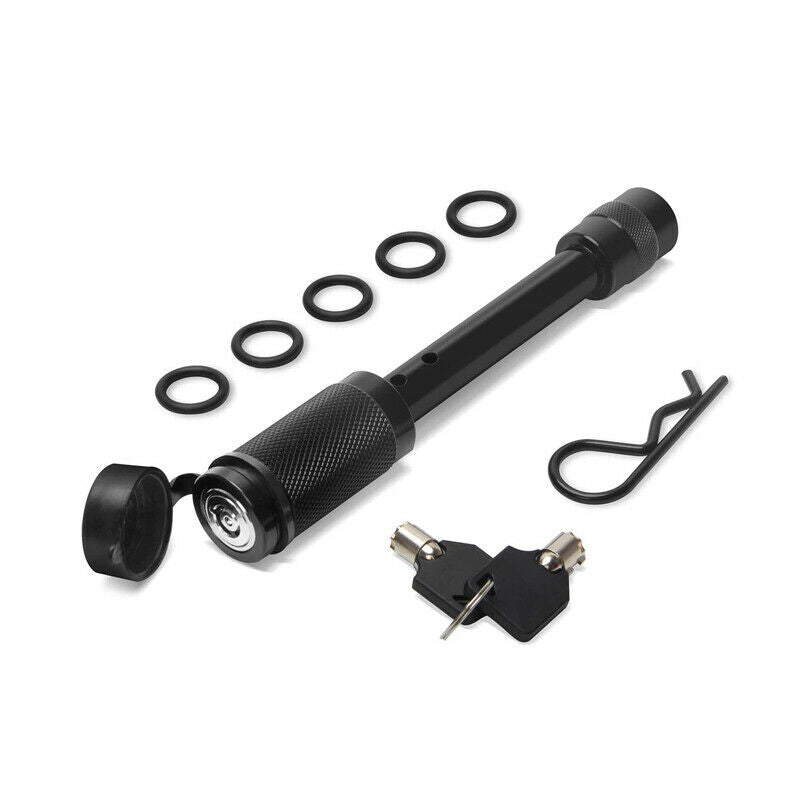 Trailer Latch Hitch Locking Receiver with 1/4  Lock Anti-theft Towing Tongue Pin