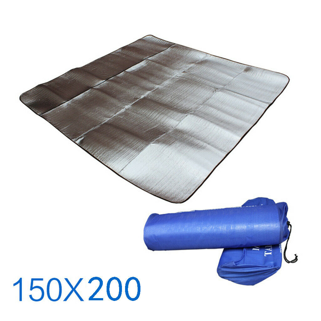 Aluminum Foil Sleeping Mattress Mat Pad for Outdoor Camping Picnic 150x200cm