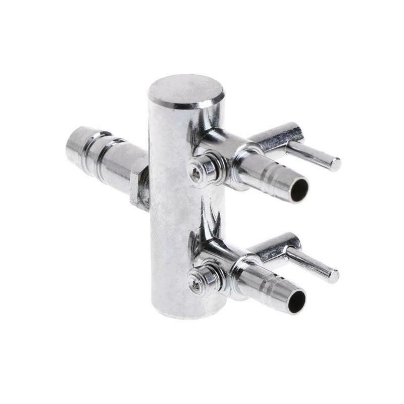 2 Way Aquarium Fish Tank Air Pump Stainless Steel Lever Control Switch Valve New