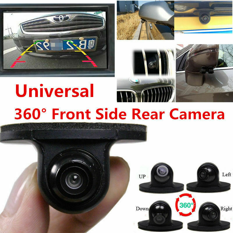 2X360Â° HD Rotatable Car Front Side Rearview Mirror Reverse Backup Camera Parking