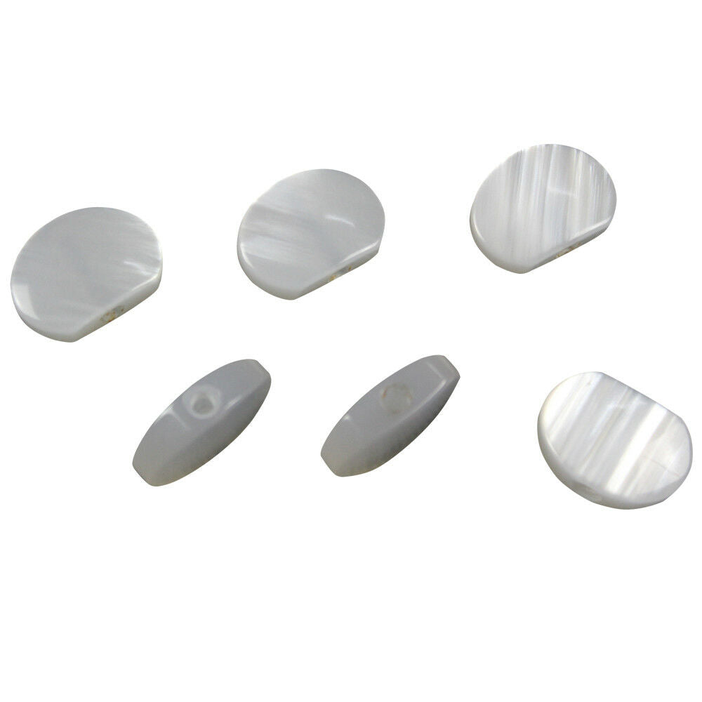 6 White Pearloid Acrylic Buttons Guitar Tuner Machine Heads Tuning Keys Pegs