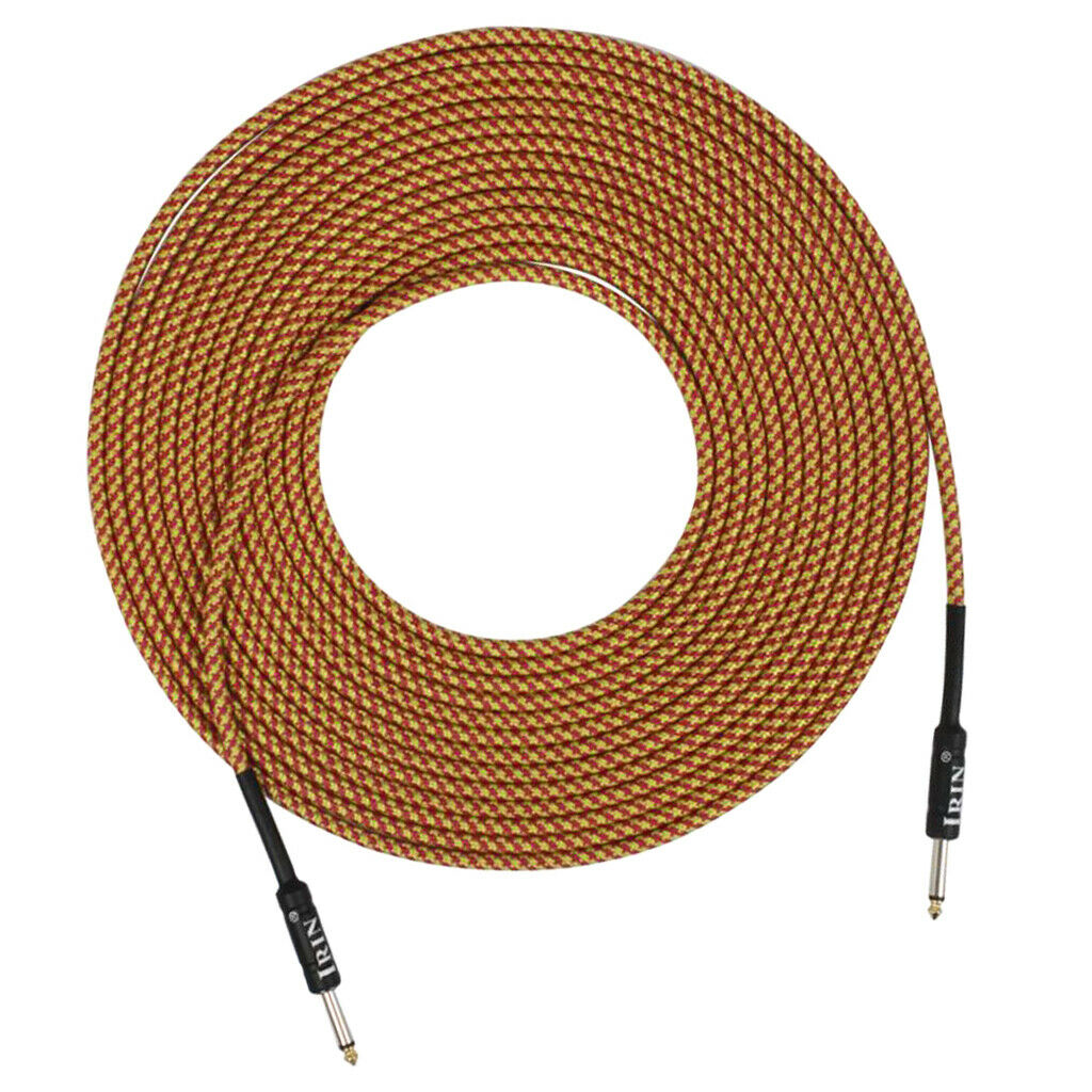 6.35mm Plug Guitar Braided Cable Orange