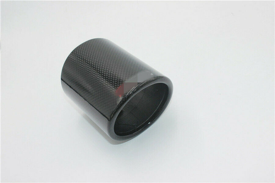1PCS Carbon Fiber Outlet 89mm Exhaust pipe Cover Exhaust Muffler Pipe Tip Cover