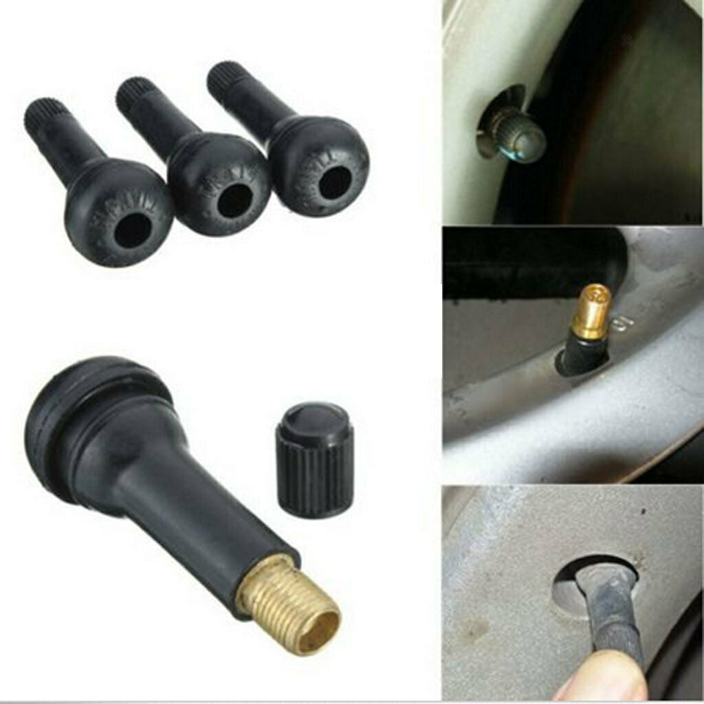 10 Packs TR414 Tire/Wheel Air Pressure Stem Valve Caps For Car Rubber Zinc