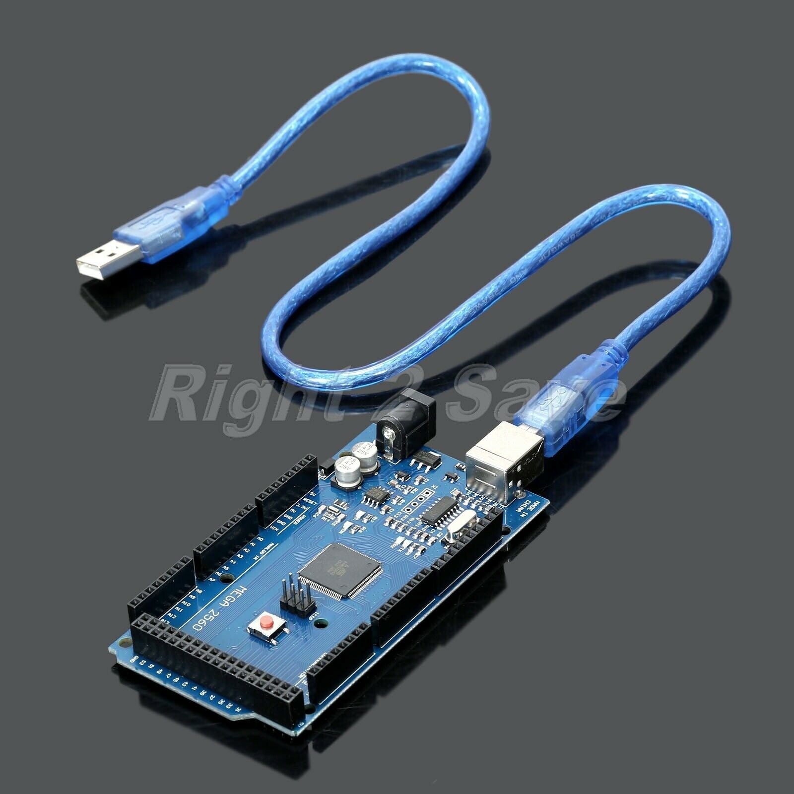 1 x ATmega2560-16AU Board MEGA2560 R3 Upgrade Board + Free USB Cable For Arduino