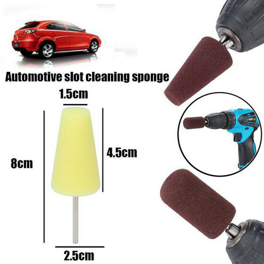 Polishing Sponge Ball Foam Sponge Wheel Car Polishing Pad for Wheel Hub Blac
