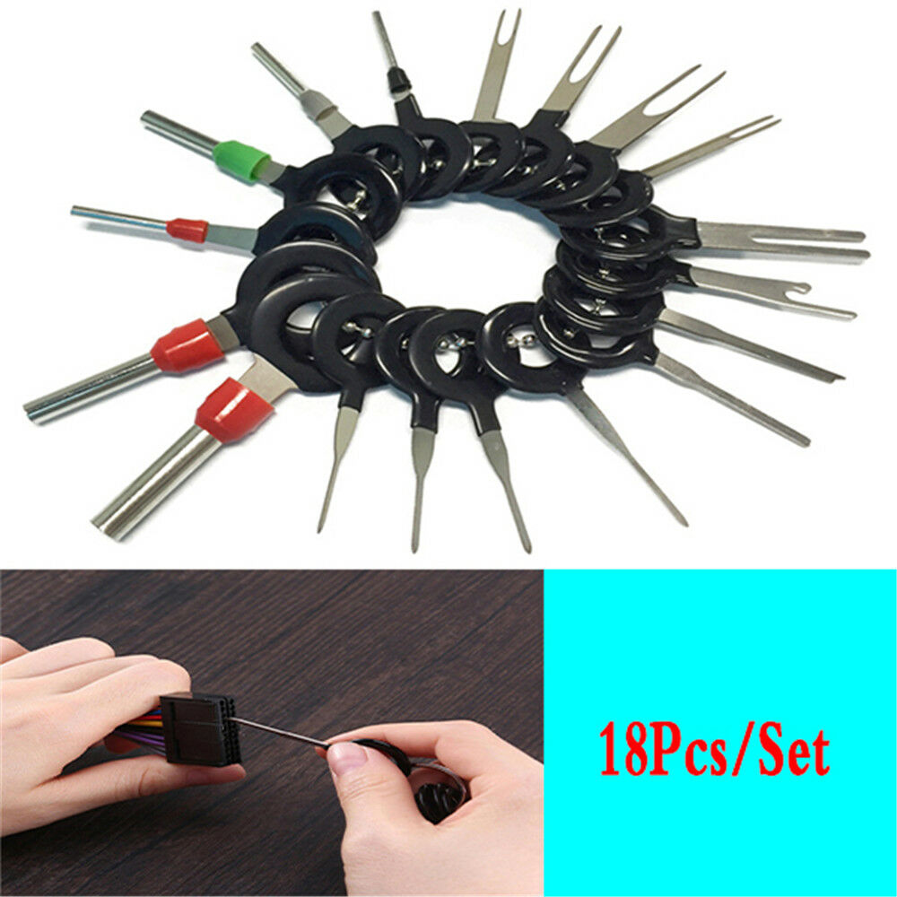 18Pcs/Set  Different Sizes Car Wire Terminal Removal Tool Auto Accessories Tools