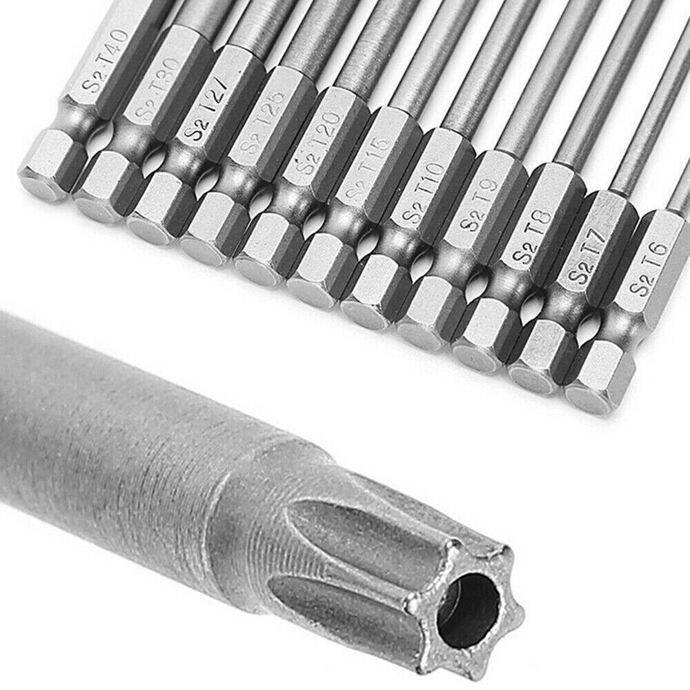 11pcs Torx Screwdriver Bit Set Magnetic Anti-Slip Drill Bit Set Screwdriver Head